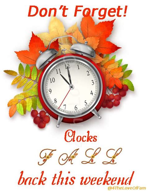 Daylight Savings time - fall back - | Daylight savings time, Clocks fall back, Daylight saving ...