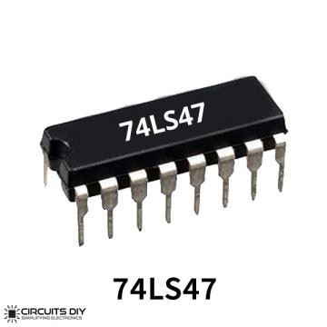 74LS47 BCD to 7-Segment Display Decoder IC - Datasheet