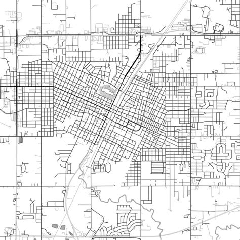 Muskogee - Oklahoma Map Print in Classic — JACE Maps