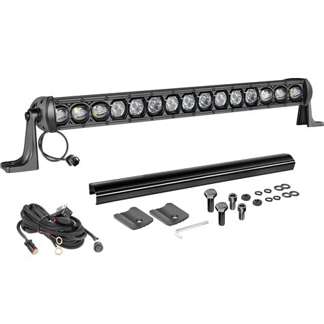 Buy AWLUKER 20 Inch LED Light Bar Single Row Light Bar Kit 150W Spot Flood Combo Off Road LED ...