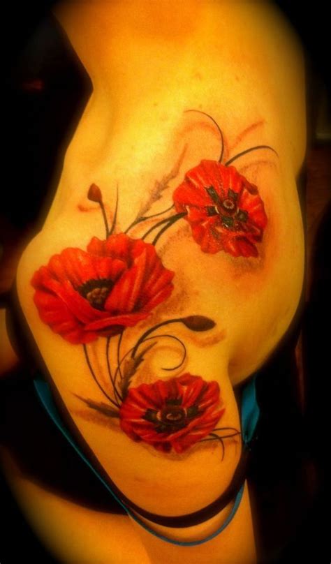 30 Catchy Poppy Tattoo Designs in 2022 | Poppies tattoo, Red flower ...