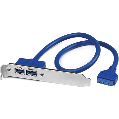 StarTech 2-Port USB 3.0 A Female Slot Plate Adapter USB3SPLATE