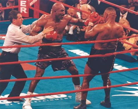 EVANDER HOLYFIELD VS MIKE TYSON 8X10 PHOTO BOXING PICTURE IN THE CORNER $4.99 - PicClick