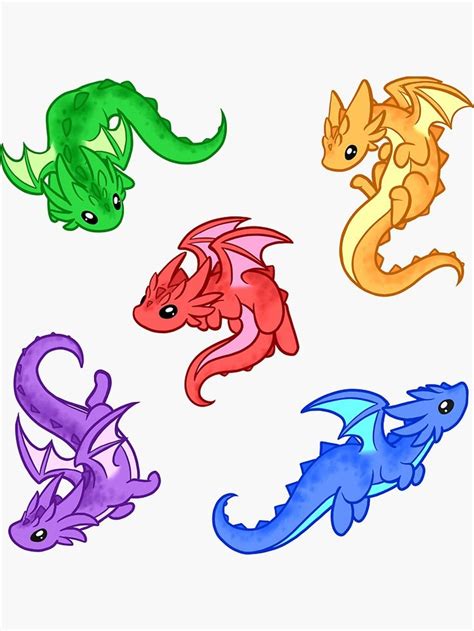 "Gem Dragon Pattern" Sticker