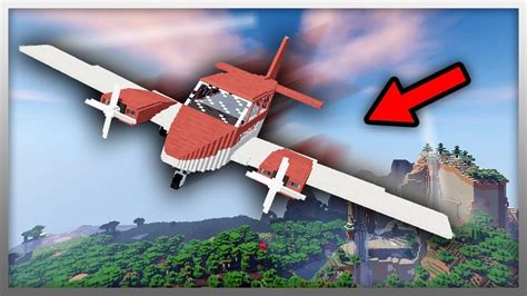 How to make a working airplane in minecraft! - YouTube