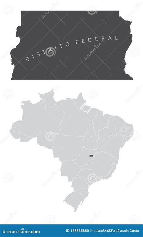 Federal District Brazil stock illustration. Illustration of state ...