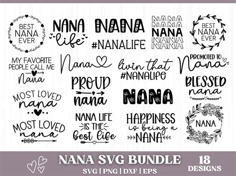 Nana Svg Bundle Nana Bundle Svg Best Nana Ever Svg - Etsy Australia