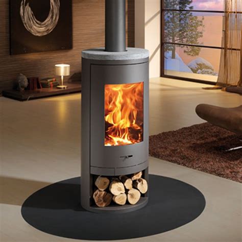 Sydney 10kw Curved Contemporary Wood Burning Stove – Modern Stoves – Contemporary Multi Fuel ...