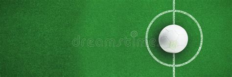 Composite Image of White Leather Football with Grass Stains Stock ...