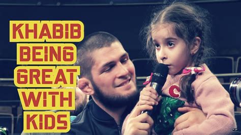 Khabib Nurmagomedov Being Great With Kids - YouTube