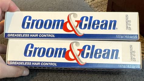 Groom & Clean Hair Control Cream 4.5 Oz (Pack of 2) - Men Hair Styling Cream | eBay