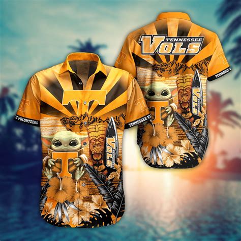 Tennessee Volunteers NCAA Baby Yoda Hawaiian 2021 - HomeFavo