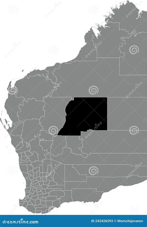 Locator Map of the SHIRE of WILUNA, WESTERN AUSTRALIA Stock Vector ...