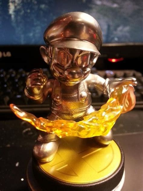 One last customized Amiibo. Metal Mario, pretty cool. | Amiibo, Super smash bros 3ds, Metal mario