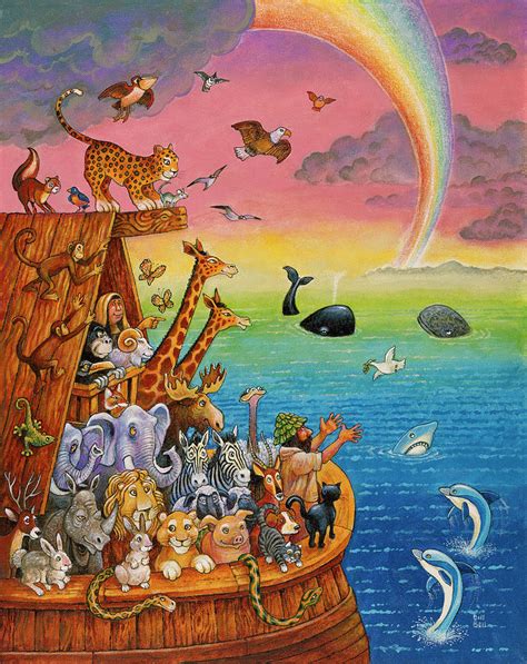 Noah & The Rainbow Painting by Bill Bell - Pixels