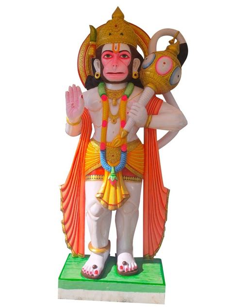 Painted Marble Bajrangbali Statue, Temple, Size: 11 Foot at Rs 451000 in Alwar