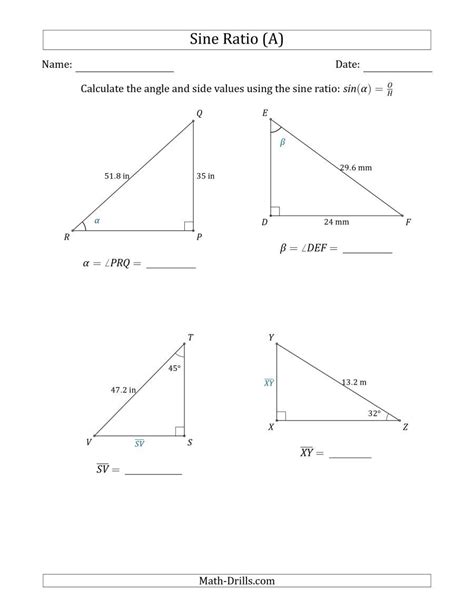 Law Of Sines Practice Worksheet Answers — db-excel.com