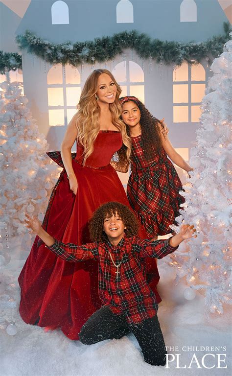 Mariah Carey And Her 12-Year-Old Twins Model Matching Plaid Pajamas In ‘The Children’s Place ...