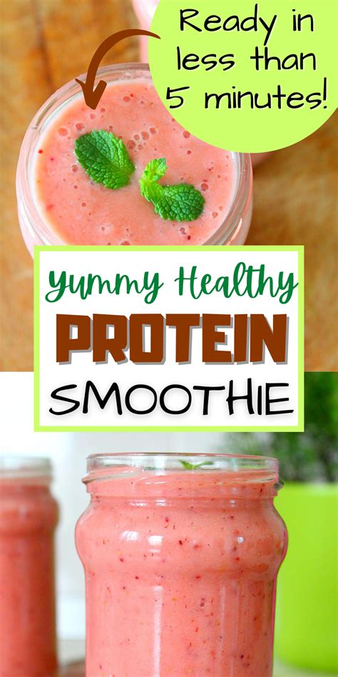 PROTEIN FRUIT SMOOTHIE HEALTHY DRINK | Protein fruit smoothie, Protein ...