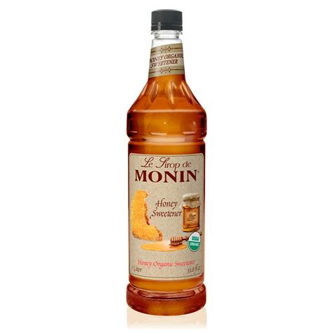 Buy Monin Honey Sweetener, Low-Calorie Liquid Sweetener, Sugar ...