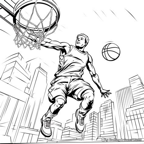 Slam Dunk Coloring Pages