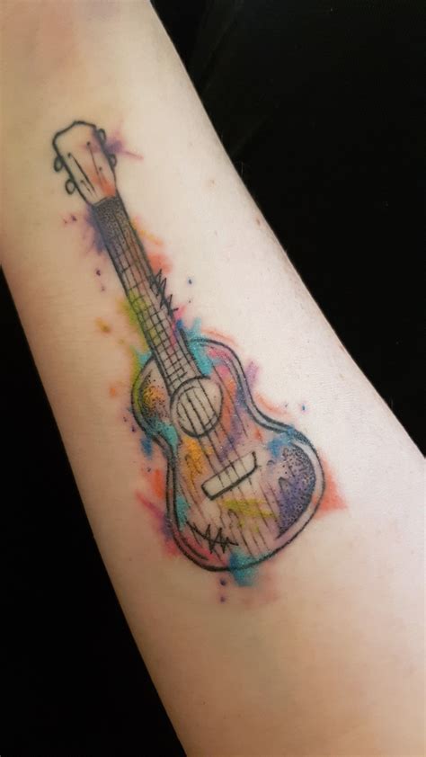 Ukulele tattoo Sweet Tattoos, Little Tattoos, Small Tattoos, Ukulele ...