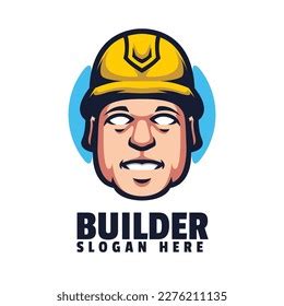 Builder Mascot Logo Design Vector Stock Vector (Royalty Free) 2276211135 | Shutterstock