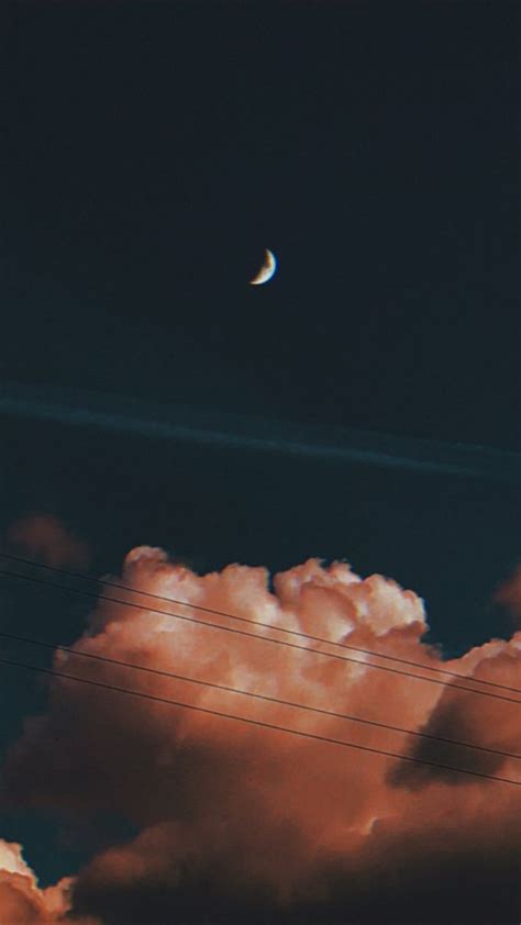 #sky #wallpapers #aesthetic #tumblr #clouds #moon | Picture cloud, Flower iphone wallpaper ...