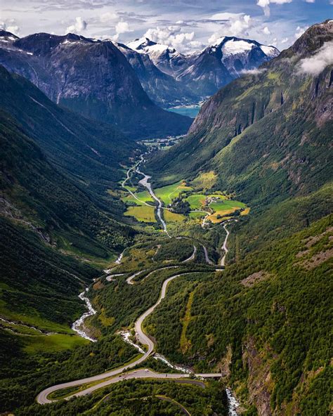 This road in the mountains in Norway : r/MostBeautiful