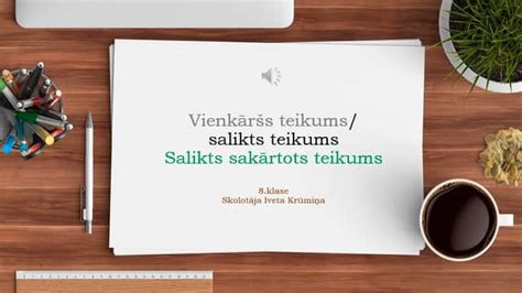 Vienkāršs salikts teikums Salikts sakārtots teikums on Vimeo