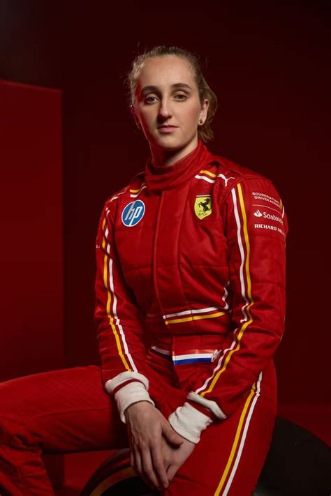 Ferrari Driver Academy race suits with HP logo will look like seen here with F1 Academy driver ...