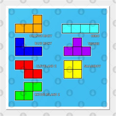 Tetris Block Names by dankdesigns in 2023 | Tetris design, Tetris ...