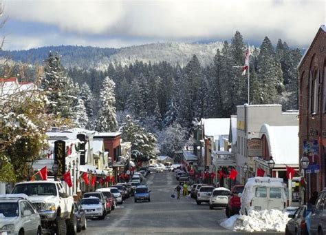 Nevada City in the winter. Photo from the Emma Nevada Inn, one of the sweetest B's in town ...