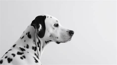 Premium AI Image | A black and white picture of a dalmatian dog