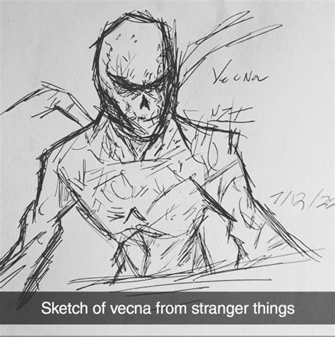 hey I'm 14 this is a sketch of vecna made can I get constructive criticism about : StrangerThings