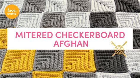 How To Crochet - Mitered Checkerboard Afghan - YouTube