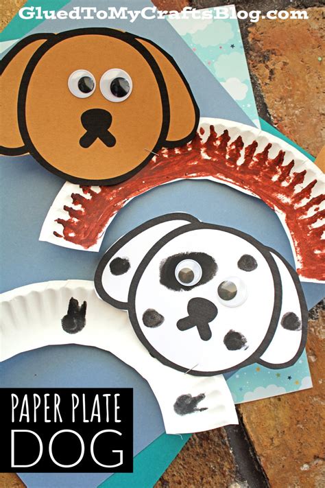 Paper Plate Dog Craft Idea