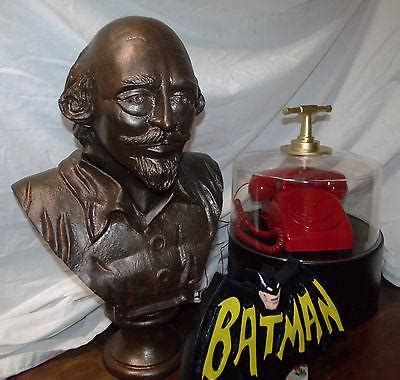 1966 Batman TV show Shakespeare Bust & Batphone w/ Cover Base Prop ...