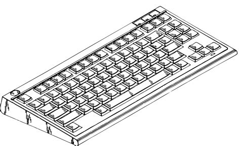 Clipart - computer keyboard 2
