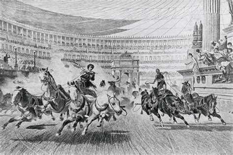 Print of Chariot Racing in the Circus Maximus posters & prints by Corbis