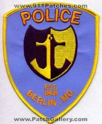 Maryland - Berlin Police - PatchGallery.com Online Virtual Patch Collection By: 911Patches.com ...