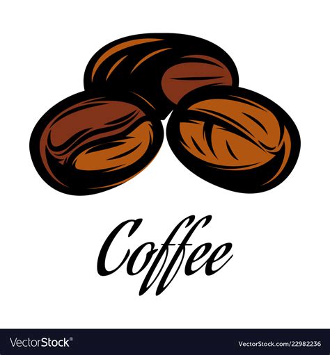 Color of a coffee bean Royalty Free Vector Image