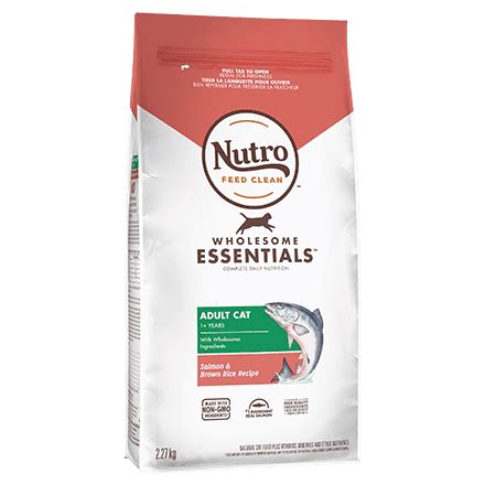 Salmon & Brown Rice WHOLESOME ESSENTIALS™ Adult Dry Cat Food l NUTRO ...