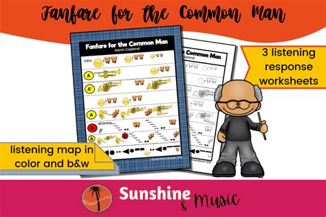 3 Activities for Fanfare for the Common Man by Aaron Copland - Sunshine ...