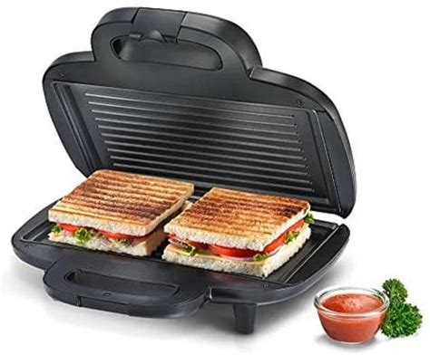 Stainless Steel Black Sandwich Toaster for Home at best price in New Delhi