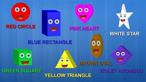 Shapes Colors Song | The Shapes Song | Learn Shapes And Colors Song For ...