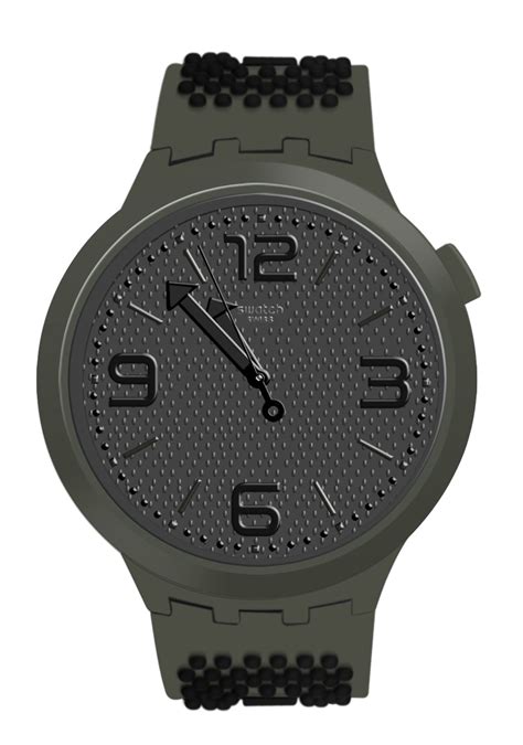 Swatch - Swatch SO27M100 Big Bold BBBubbles Grey Black Dial Green ...