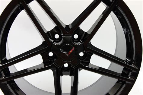 18" CORVETTE C6 GRAND SPORT Z06 2010 2011 2012 2013 GLOSS BLACK OEM 53 – San Fernando Tires and ...