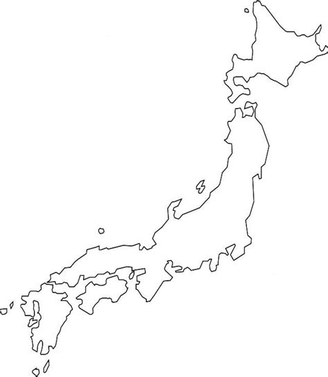 Japan map blank - Map of japan blank (Eastern Asia - Asia)