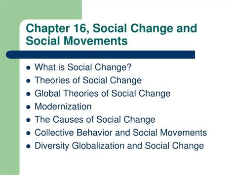 PPT - Chapter 16, Social Change and Social Movements PowerPoint Presentation - ID:3032135